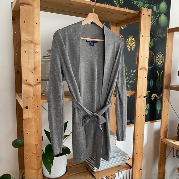 Vineyard Vines Gray Wool Cashmere Cardigan Sweater.XS - Picture 4 of 13